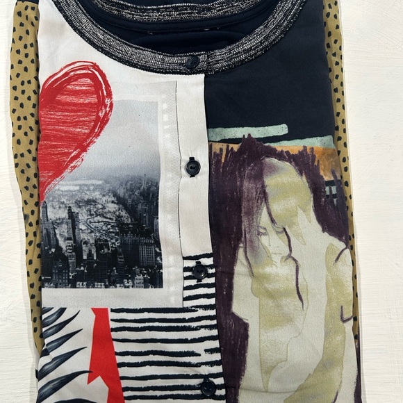 Ulla Popken Tops - Ulla Popken Fun Graphic Blouse